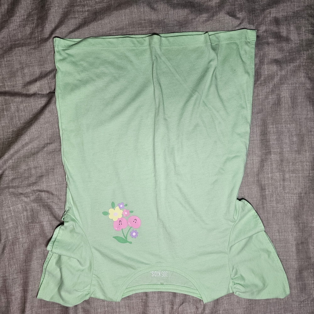 Green Floral Graphic Tee